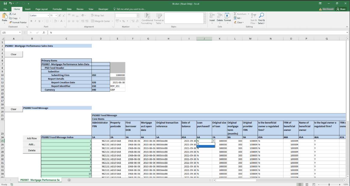 Business and Financial Reporting XBRL in Excel