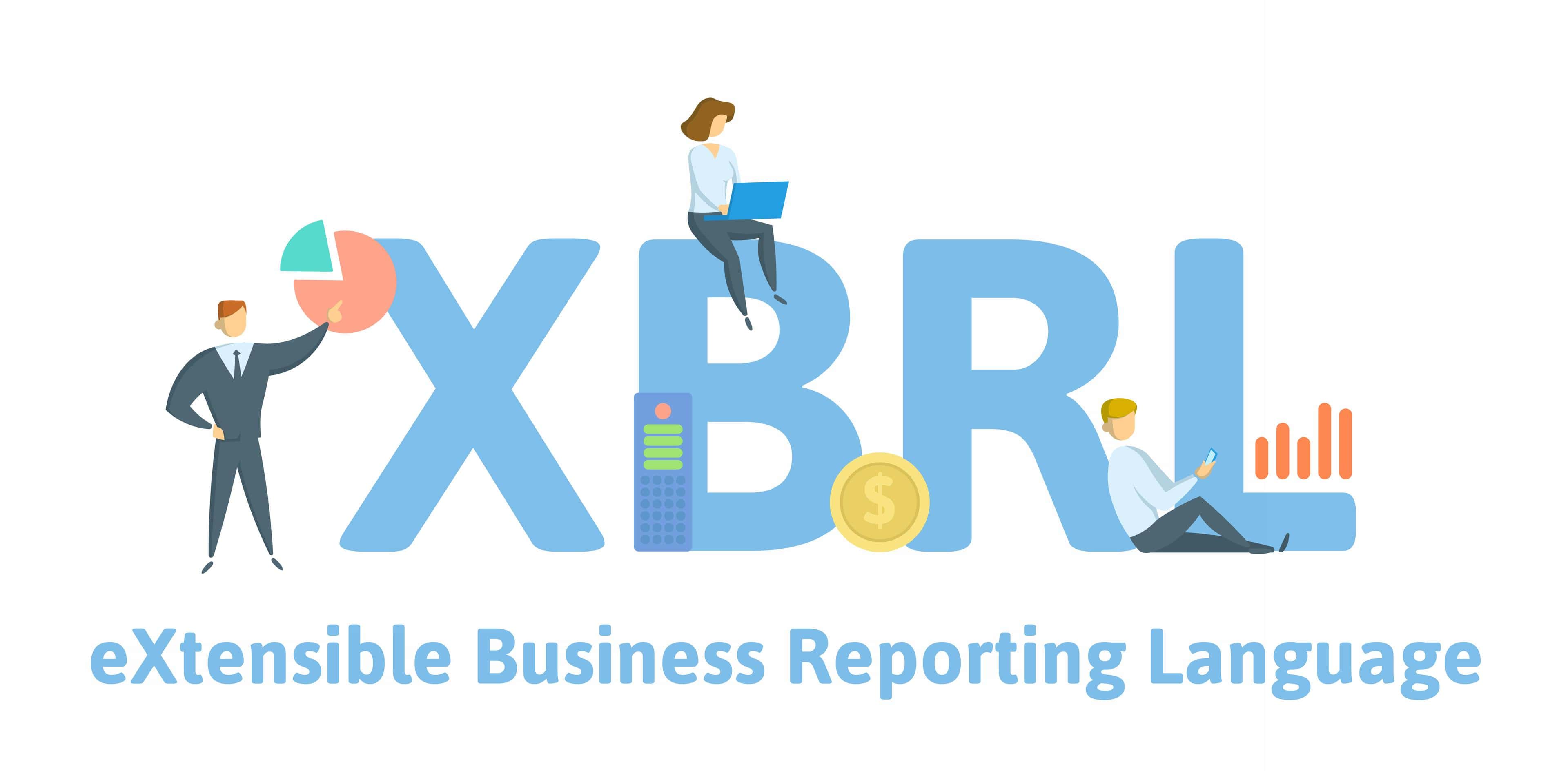 Friendly image depicting the use of eXtensible Business Reporting Language in digital reporting.